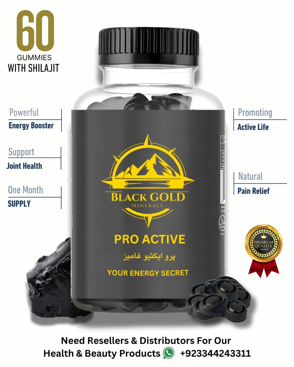 Pro Active Gummies: Powerful energy booster that promotes an active life, supports muscle and joint health, and provides natural pain relief
